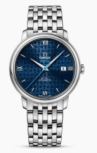 The blue dials copy Omega De Ville Prestige Orbis 424.10.40.20.03.003 watches are made from stainless steel.