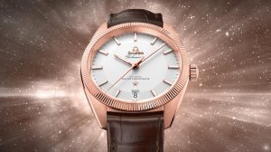 The elegant watches fake Omega have brown alligator leather straps.