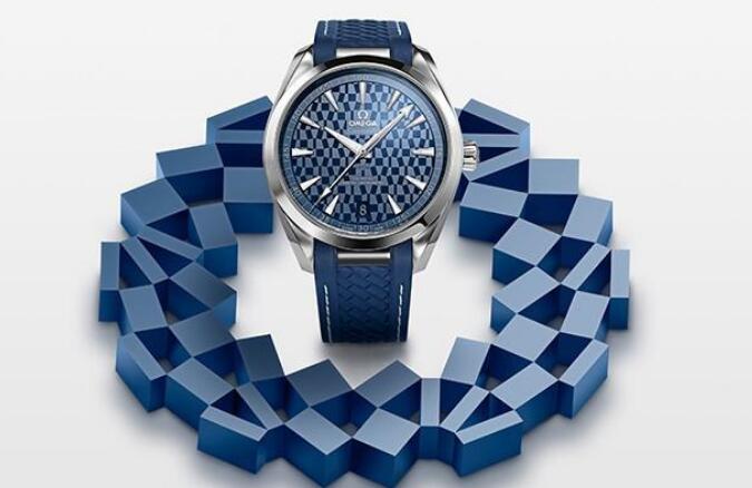 The pattern on the dial pays tribute to Tokyo 2020 Olympic Games.