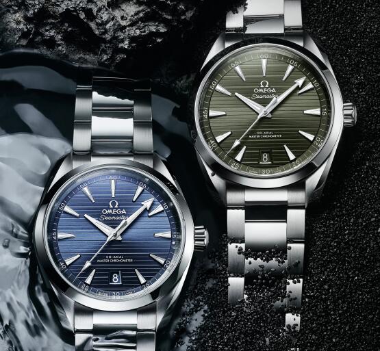 The new Seamaster Aqua Terra 150 M watches are bright and recognizable.